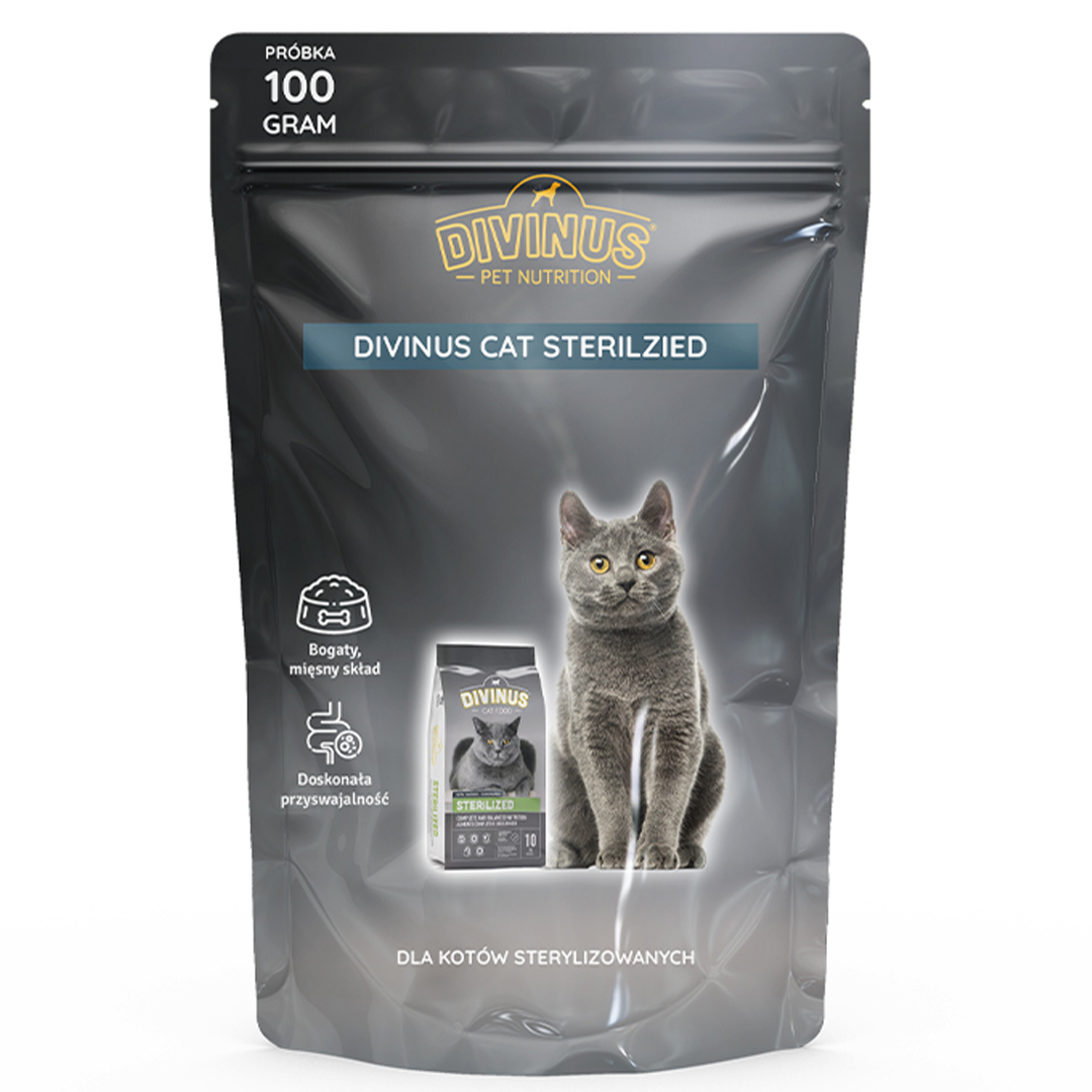 divinus cat sterilized próbka 100g